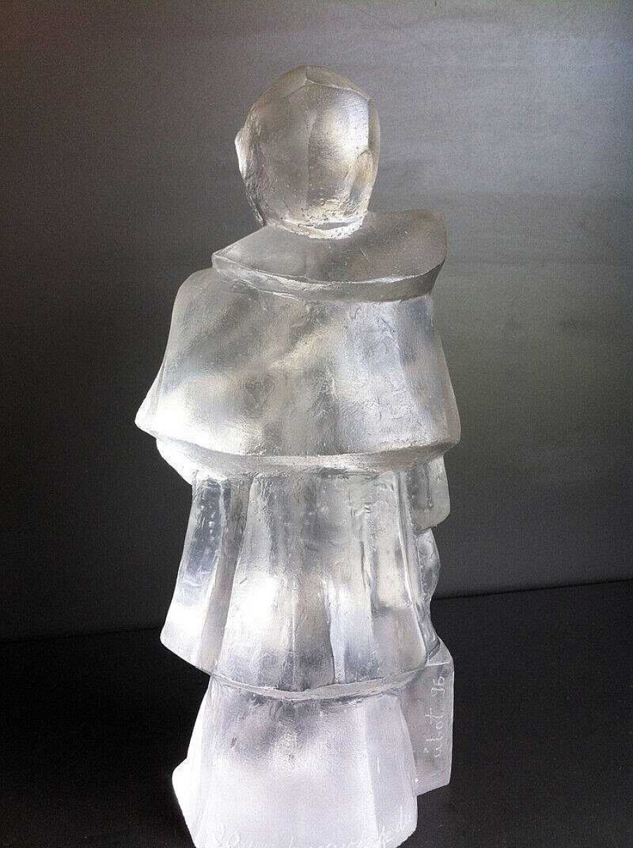 Sculptures EGO IMAGO | Sublime Sculpture En Cristal Taill Cubisant Sign E Lisabeth Cibot 1996