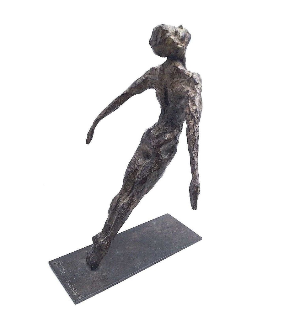 Sculptures EGO IMAGO | Sculpture En Bronze La Cire Perdue De Anne Jaeckin 2/8 " Le Saut De L'Ange "