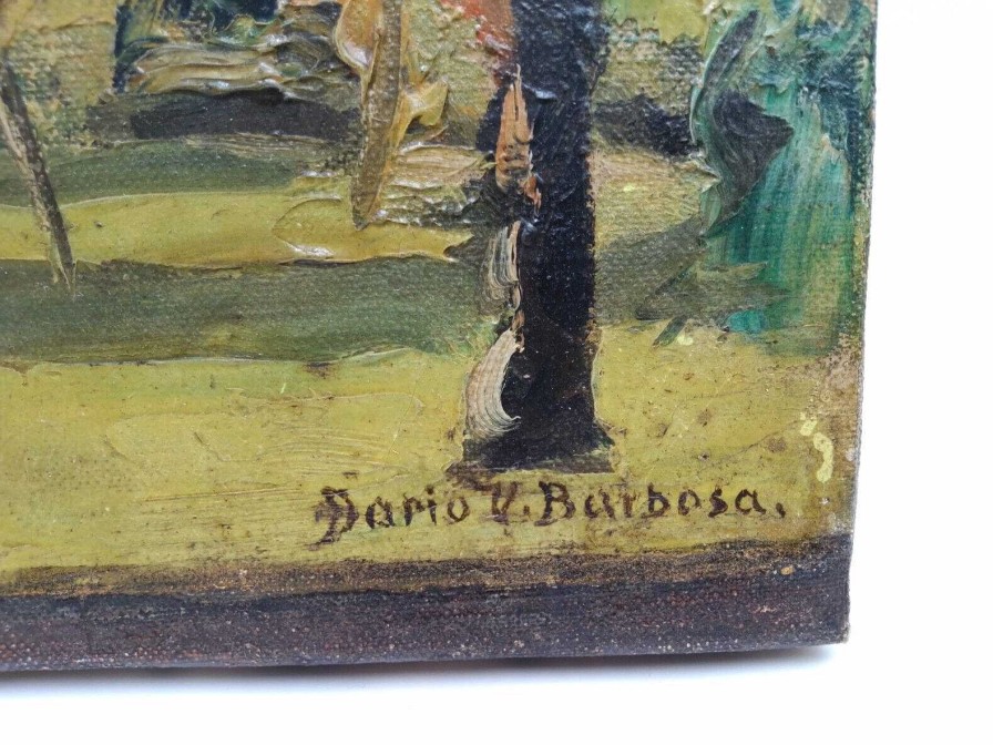 Tableaux EGO IMAGO | Tableau Huile Sur Toile De Dario Villares Barbosa (Brasil, 1880 1952)