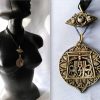 Bijoux EGO IMAGO | Ancien Collier Pendentif N O-Egyptien Poque Art D Co En Cellulo D