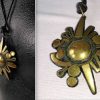 Bijoux EGO IMAGO | Ancien Collier Pendentif En Laiton Dor