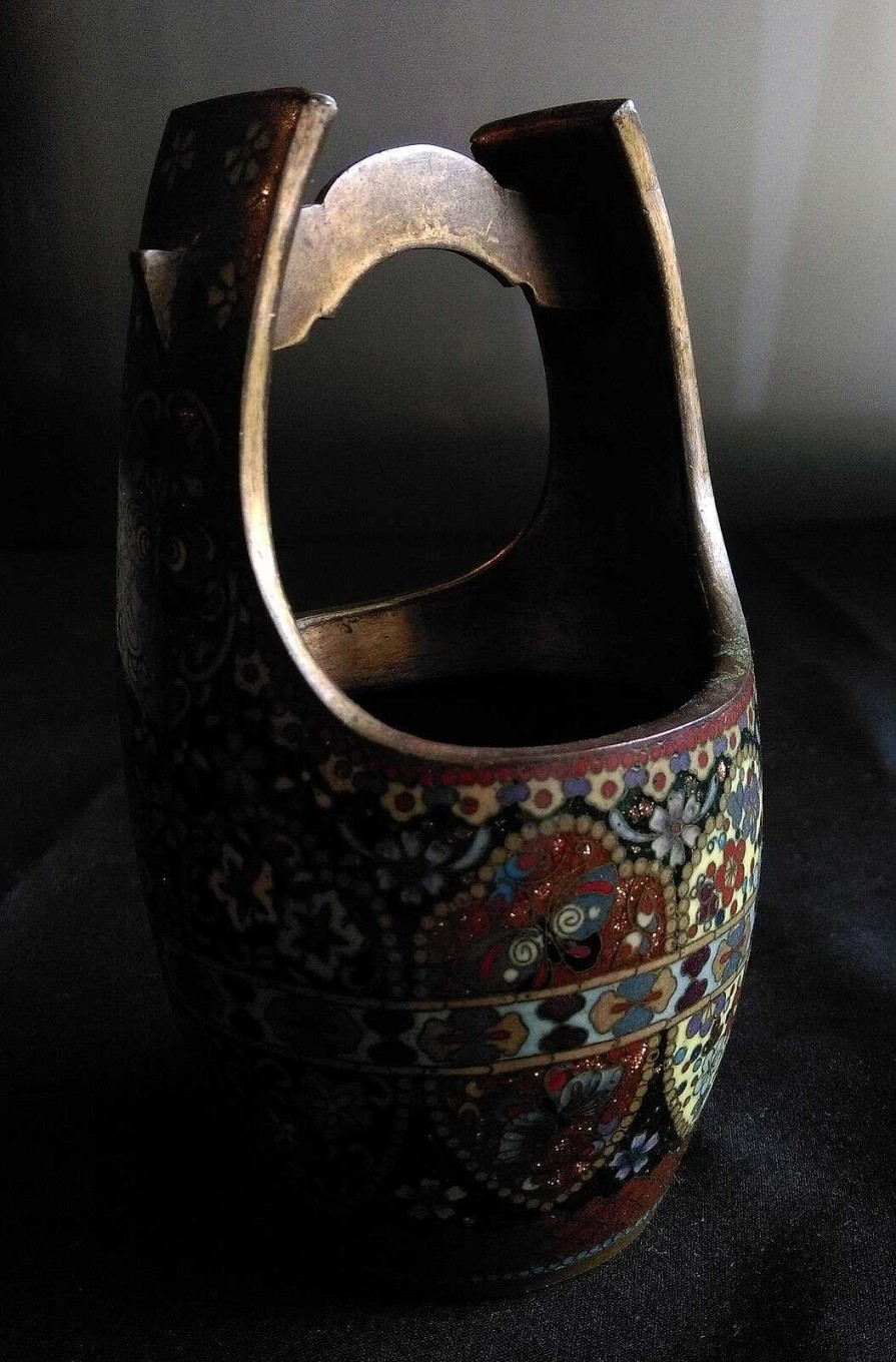 Objets EGO IMAGO | Ancien Porte-Pinceaux Cloisonn Chine ? Russie ? Xixe