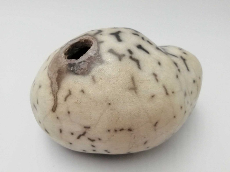 C Ramiques EGO IMAGO | Rare Vase Soliflore " Cocon " Ceramique Contemporaine Raku Identifier ?