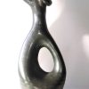 C Ramiques EGO IMAGO | Grand Pichet Vase Zoomorphe En C Ramique Noire 1950'S