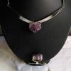 Bijoux EGO IMAGO | Sublime Parure Travaille D'Artiste Vers 1960 M Tal Et Amethyste Quartz Violet