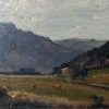 Tableaux EGO IMAGO | Ancien Tableau Huile Sur Carton " Paysage De Montagne " Poque Fin Xixe