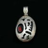 Bijoux EGO IMAGO | Bijou D'Artiste Ancien Pendentif En Argent Sterling Et Corail Sign H