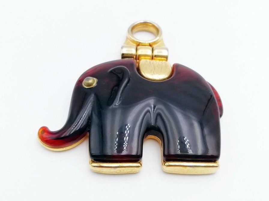 Bijoux EGO IMAGO | Ancien Pendentif Bijou De Cr Ateur L Phant Vintage