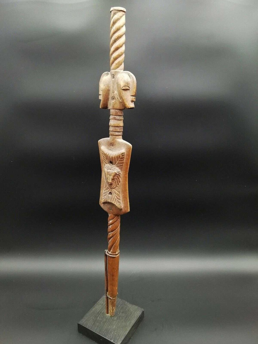 Objets EGO IMAGO | Ancien Sceptre Bi-Face De Dignitaire Songye - Rdc Zaire - Objets De Regalia