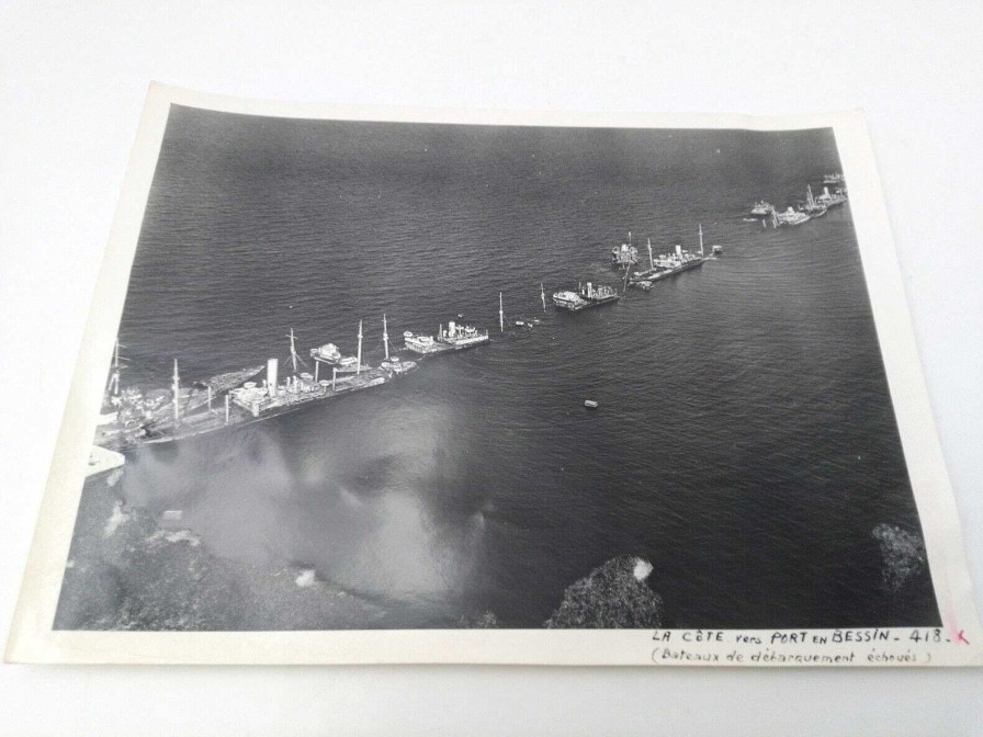 Photos EGO IMAGO | Ancienne Photo A Rienne De Roger Henrard 1949 Bateaux De D Barquement Chou S