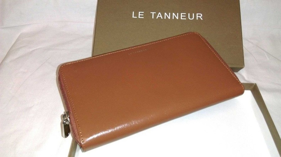 Mode EGO IMAGO | Chic Portefeuille Cartes En Cuir Marron Fauve Sign Le Tanneur