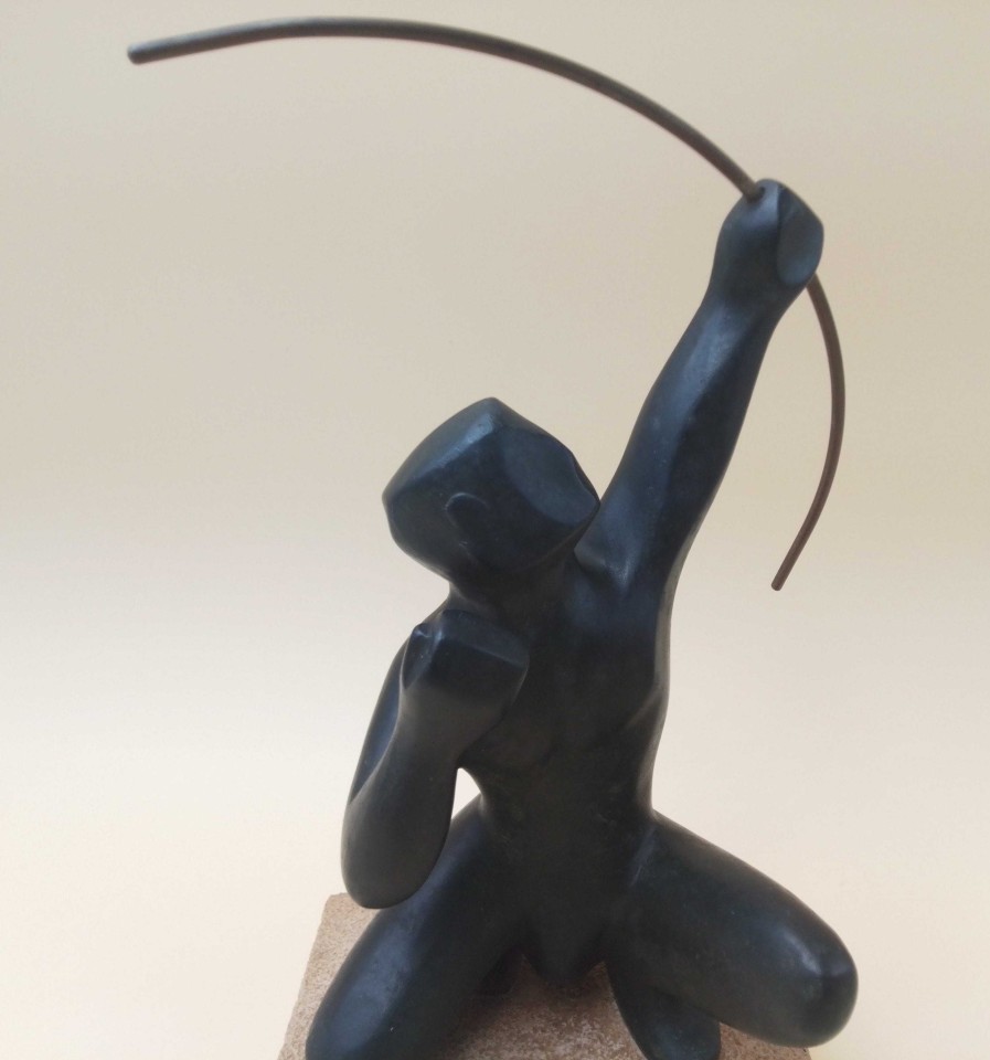 Sculptures EGO IMAGO | Sculpture Cubisante Archer De Style Art D Co En Marbre