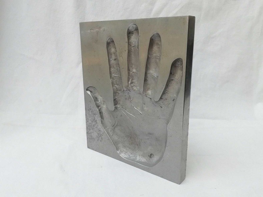 Sculptures EGO IMAGO | Rare Sculpture En Aluminium " Main " 1960'S Arnal ? Roy Adzac ? Identifier ?