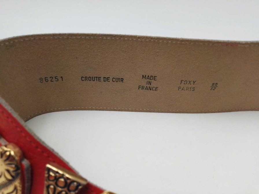 Mode EGO IMAGO | Ceinture 1980 Foxy Paris Made In France Vintage 80/32