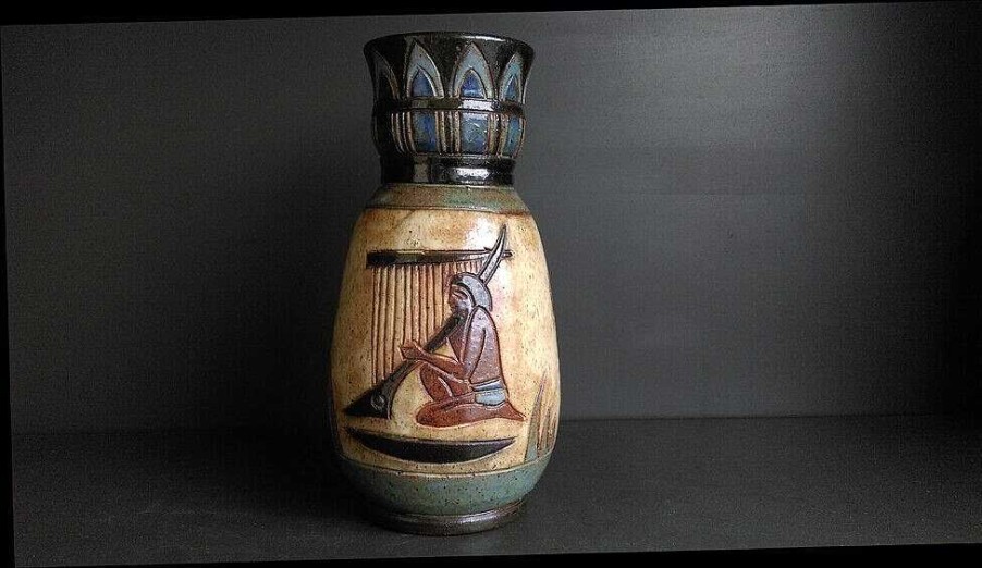 C Ramiques EGO IMAGO | Ancien Vase N O-Egyptien Sign Dubois En Gr S De Bouffioulx