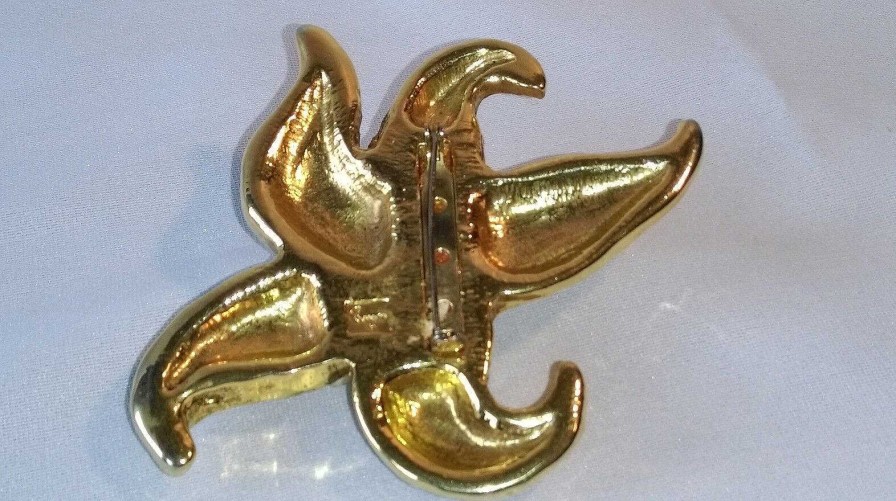 Bijoux EGO IMAGO | Chic Broche Couture " Fleur De Lys Stylis E " Et Perles Signature Identifier ?