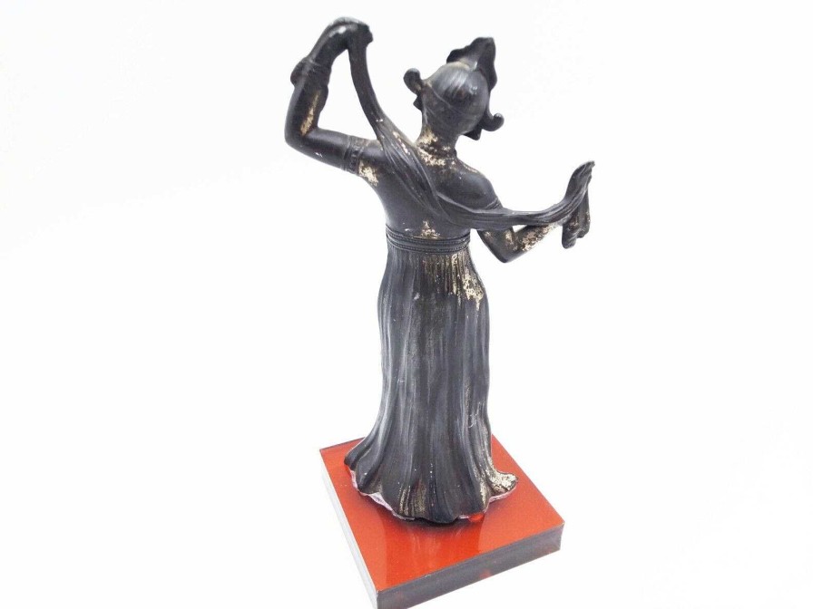 Objets EGO IMAGO | Ancienne Sculpture Art D Co En R Gule Figurant Une Danseuse Orientale