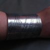 Bijoux EGO IMAGO | Unusual Modernist Bracelet Hammered Metal By Biche De Bere Paris " Newspaper "