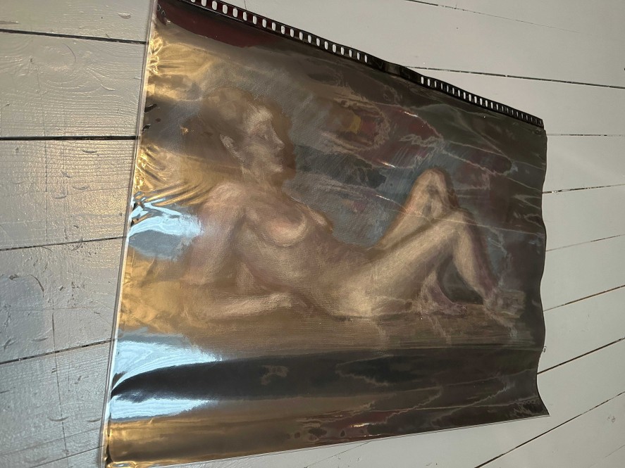 Tableaux EGO IMAGO | Grand Dessin Pastel " Femme Nue " Sign