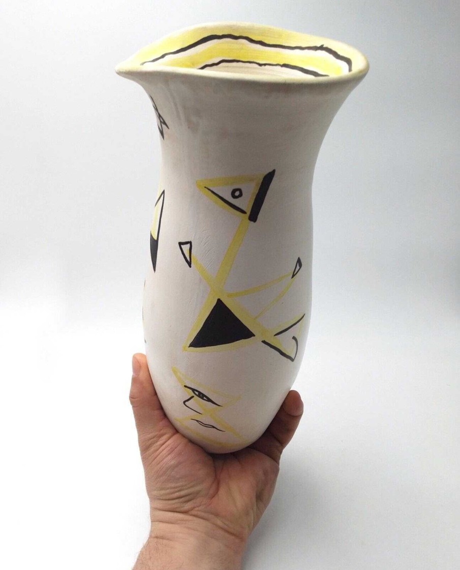 C Ramiques EGO IMAGO | Vase En C Ramique D Cor Abstrait Sign Jacques Giron Charlieu Identifier ?