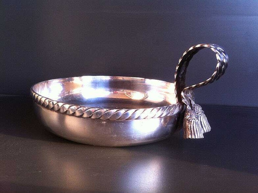 Objets EGO IMAGO | 1957 Silver Plated Bowl By Maria Pergay - Coupe Vide-Poche Circulaire