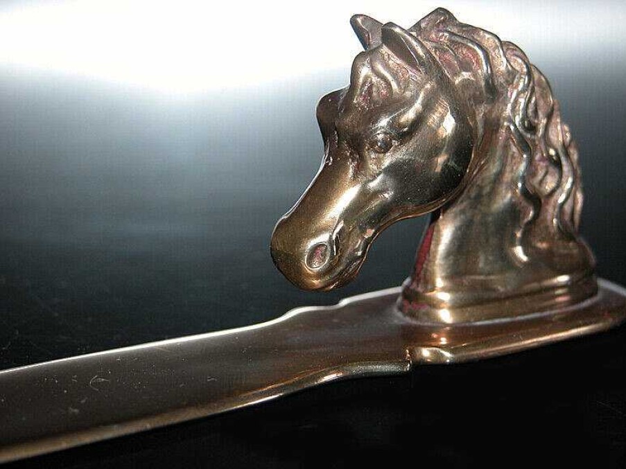 Objets EGO IMAGO | Chic Coupe Papier En Bronze " Tete De Cheval "Horse Letter Opener Style Gucci