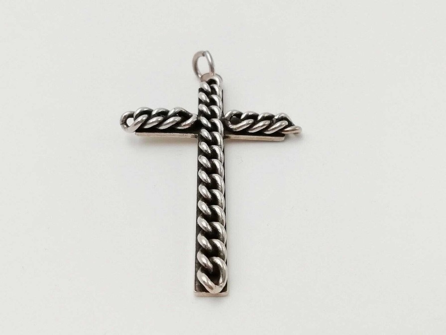 Bijoux EGO IMAGO | Ancien Pendentif Moderniste " Crucifix "