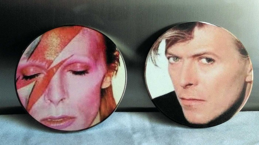 Objets EGO IMAGO | Lot De 2 Presses Papiers Ou M Dailles " David Bowie " Editions Arthus Bertrand