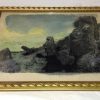 Tableaux EGO IMAGO | Ancien Tableau S Rigraphie Sur Tissu Sign Identifier ? " L'Ile De Paque " 89