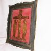 Objets EGO IMAGO | Ancien Tableau De D Votion En Bronze Figurant Le Christ " Crucifixion "