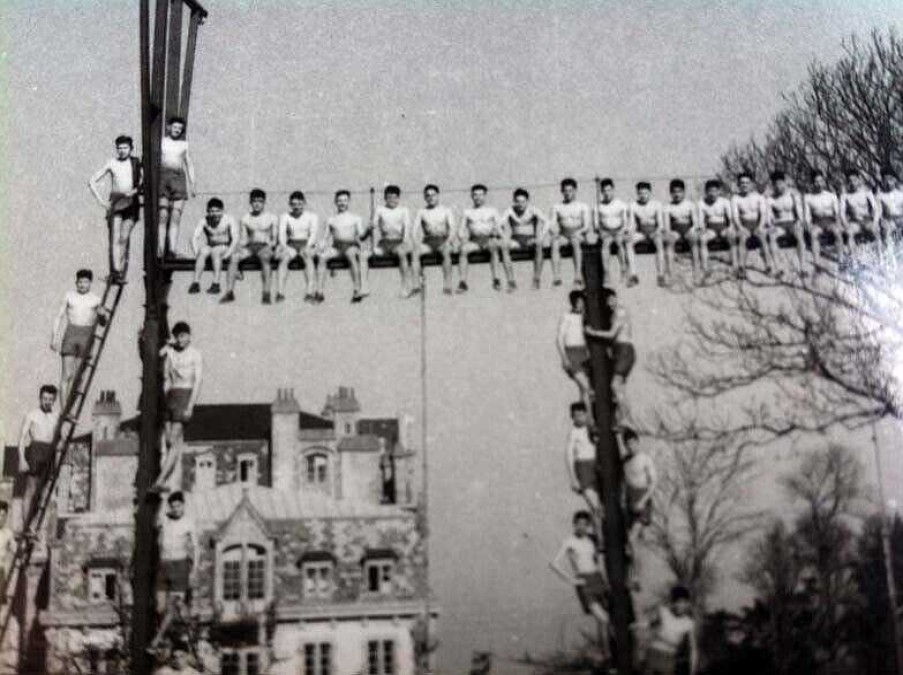 Photos EGO IMAGO | Tr S Rare Photographie Du " 2E Cie De Mousses De La Marine Nationale Juin 1957