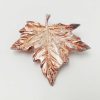 Bijoux EGO IMAGO | Broche Feuille D'Erable En Bronze Argent - Vintage