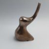 Objets EGO IMAGO | Ravissant Petit L Phant Stylis Biomorphique En Bronze Sign Alain Cantarel