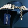 Bijoux EGO IMAGO | 1980S Givenchy Vintage Necklace Faux Pearl - Couture Triple Rang De Perles