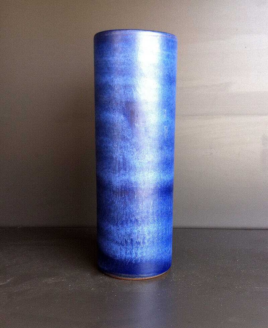 C Ramiques EGO IMAGO | Tr S L Gant Grand Vase Rouleau En Faience De Antonio Lampecco (1932-) Sign