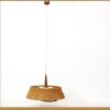 Luminaires EGO IMAGO | Grande Lampe Suspension En Raffia De Temde, 1960'S