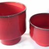 C Ramiques EGO IMAGO | 2 Pots En Ceramique 50 Superbe Mail Rouge Signature Sous La Base Identifier ?